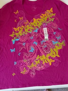 JMS Just My Size 5X T-shirt Women’s Plus Size Pink Nwt